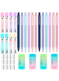 36 Pcs Mechanical Pencil Set, 12 Pcs Pastel Cute Mechanical Pencils 0.5 Mm 0.7 Mm With 8 Tubes Hb Resin Refills, 4 Pcs Erasers And 12 Pcs Cap Eraser Refills For Kids Girls Writing(0.5 Mm, 0.7 Mm) - pzsku/ZCCD61C5D4105D3FF13ABZ/45/_/1731922538/1a7ee5c1-c762-401e-857e-08399503b452