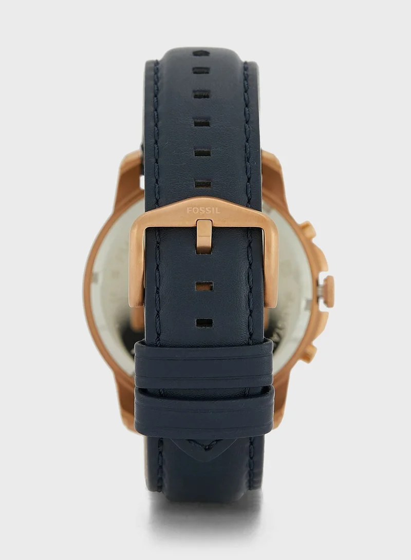 FOSSIL Fs4835Ie Leather Strap Analog Watch