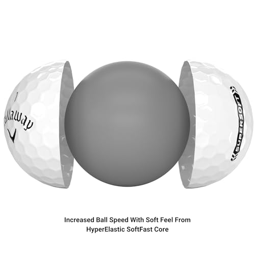 Callaway Rubber Supersoft Golf Balls 12B Pk, White - Image 3