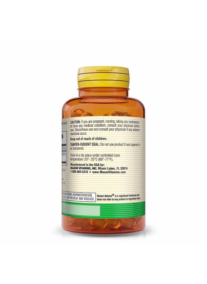 Mason Natural - Vitamin E 180 Mg 400 Iu Antioxidant And Essential Nutrient Healthy Immune System Skin And Eyes Whole Body Supplement 100 Softgels - Image 1