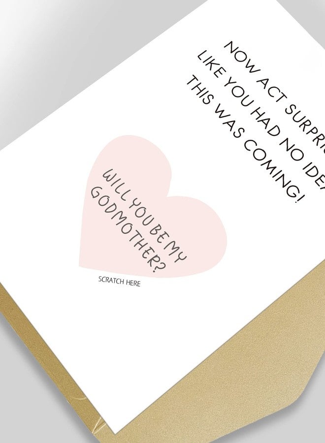 Goroar Funny Godmother Proposal Scratch Off Card, Scratch Off Will You Be My Godmother Card, Now Act Surprised Godmother Request - Image 4