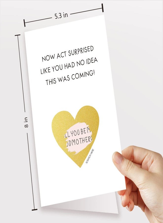 Goroar Funny Godmother Proposal Scratch Off Card, Scratch Off Will You Be My Godmother Card, Now Act Surprised Godmother Request - Image 2