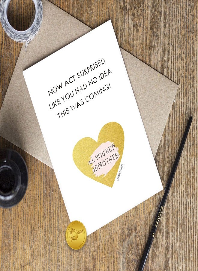 Goroar Funny Godmother Proposal Scratch Off Card, Scratch Off Will You Be My Godmother Card, Now Act Surprised Godmother Request - Image 5
