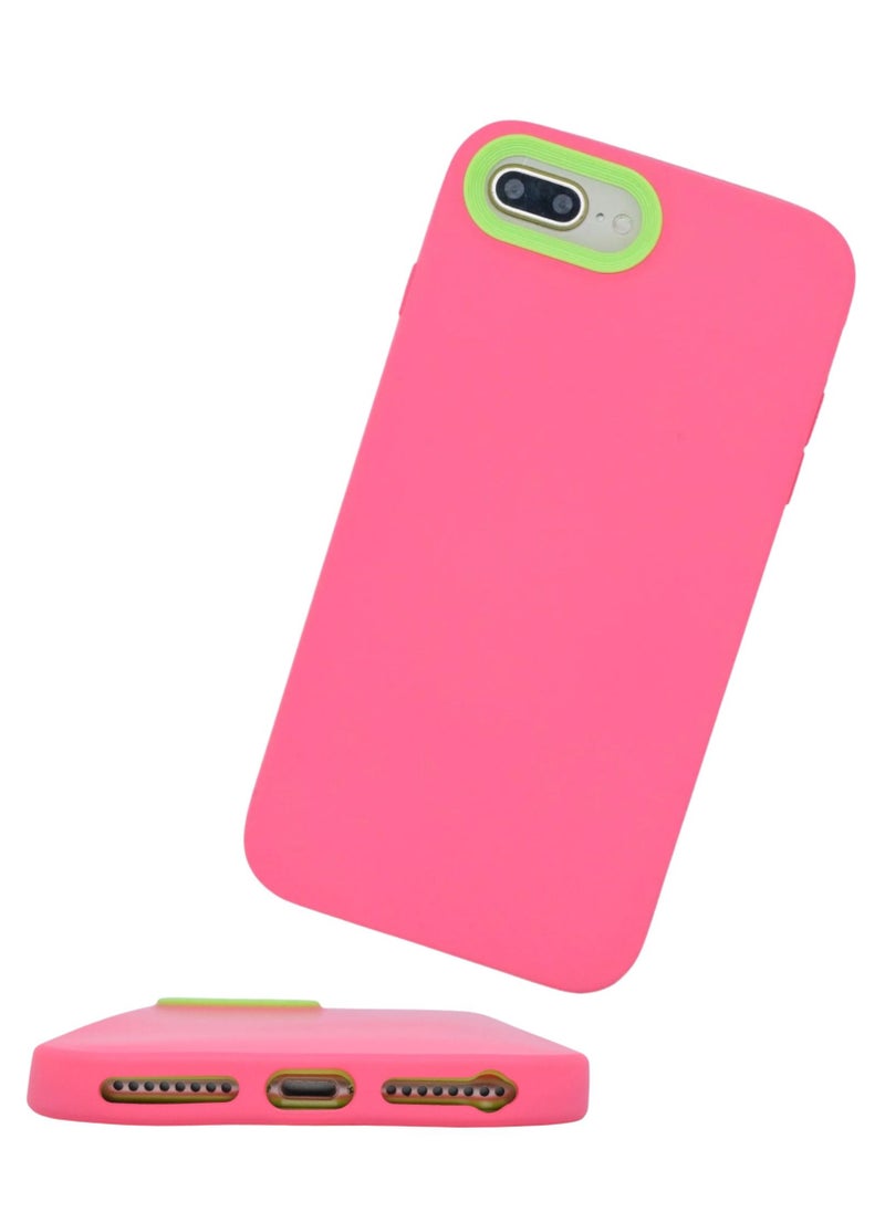 Houmt - iPhone 7 Plus/8 Plus Case Soft Flexible Silicone With inside Frame Camera Protected Cover - Image 1