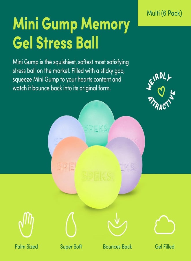 Speks Mini Gump Stress Balls | Ultra Soft Squishy Fidget Toy for Adults & Teens | Stress Relief & Desk Toy | Prism - Image 2