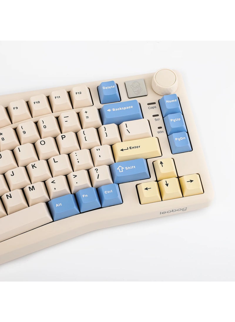 Leobog - A75 Alice Layout Wireless Mechanical Gaming Keyboard, Knob and Joystick Design, RGB Backlighting, 4000mAh Battery, 3-Mode Connectivity Cherry Profile Double-shot PBT Keycaps - Image 1