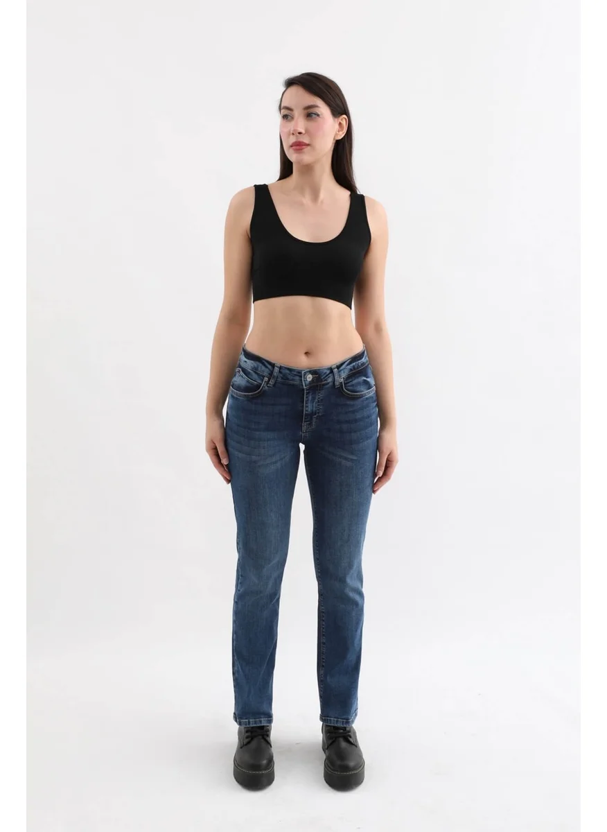 Banny Jeans Women's Lycra Jeans Blue