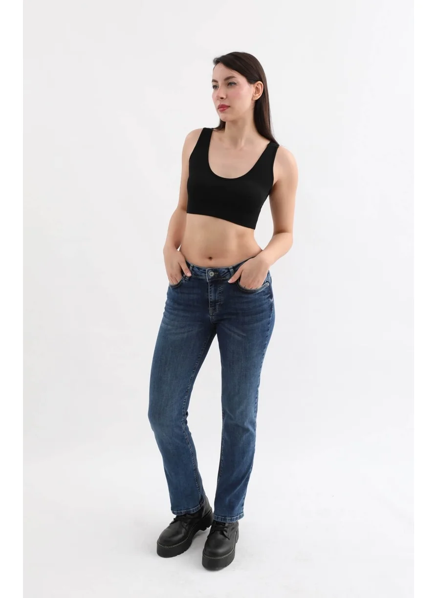 Banny Jeans Women's Lycra Jeans Blue