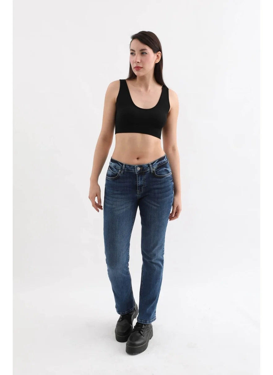 Banny Jeans Women's Lycra Jeans Blue