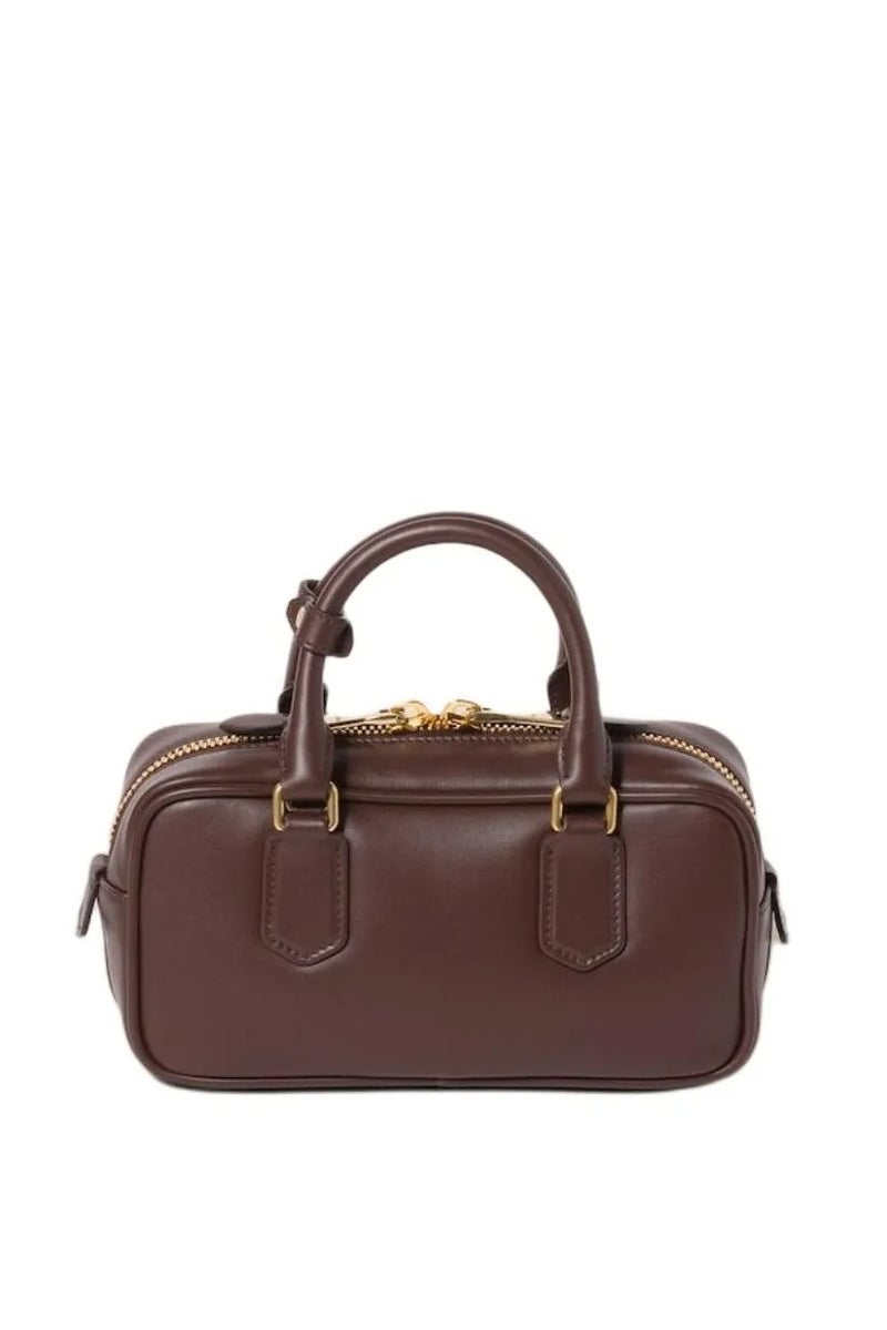 Miu Miu MIU Arcadie Leather Crossbody Hobo Handbag Women Camera With Top Handle  - Image 3