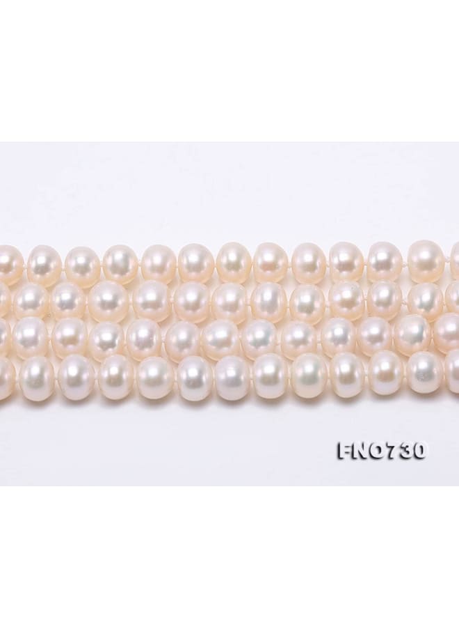 Long Necklace AAA 8-9mm White Freshwater Cultured Pearl Sweater Necklace for Women 48  - Image 5