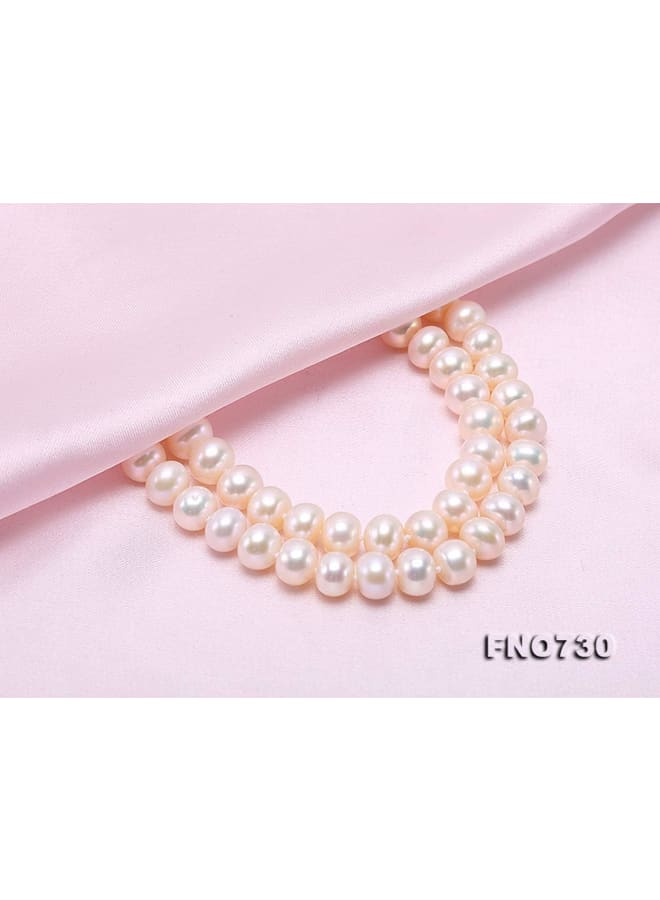 Long Necklace AAA 8-9mm White Freshwater Cultured Pearl Sweater Necklace for Women 48  - Image 4