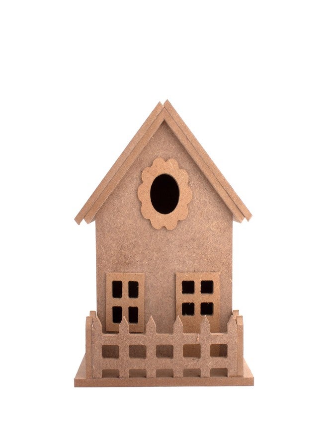 itsy-bitsy Itsy Bitsy MDF Country Cottage 7.5 x 6.2 Inch | 5.5mm Thick DIY Wooden House Craft Model for Painting Decoration Miniature Art Projects Kids School Craft Home Décor Display Activity - Image 1