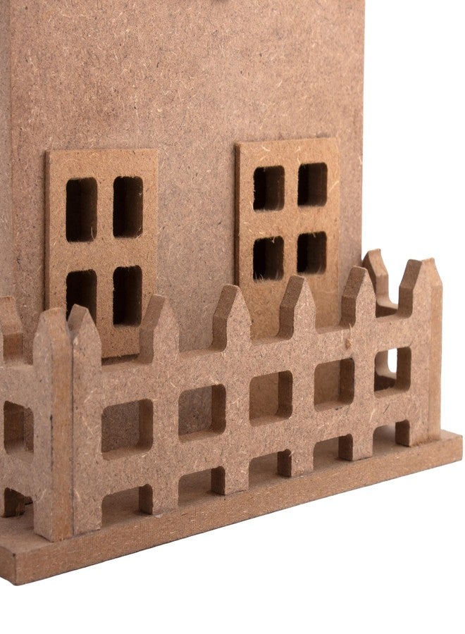 itsy-bitsy Itsy Bitsy MDF Country Cottage 7.5 x 6.2 Inch | 5.5mm Thick DIY Wooden House Craft Model for Painting Decoration Miniature Art Projects Kids School Craft Home Décor Display Activity - Image 5