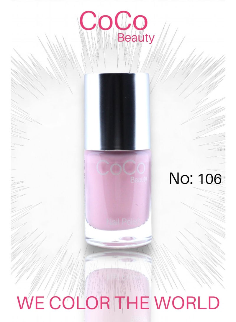 COCOBEAUTY طلاء أظافر (106 وردي فرنسي) 12 مل - Image 1