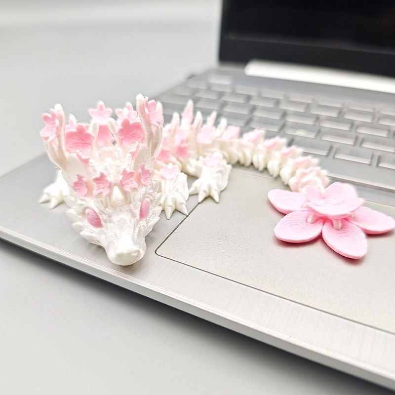 3D Printed Sakura Dragon Toy, Movable Joints, Animal Figurine, PLA Material, Gift - Image 4