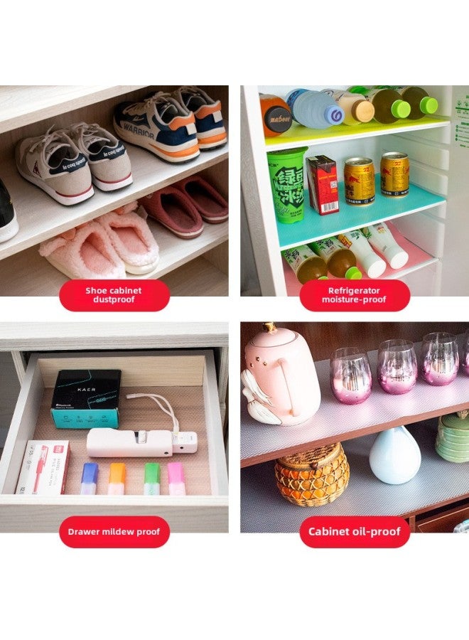 Wholesale EVA Drawer Mat Cabinet Pad Paper Thickened Moisture-proof Pad Shoes Cabinet Wardrobe Waterproof Oil-proof Kitchen Cabinet Pad Transparent-Color:Thickened Flat Dot Pattern-daisy-Specifications:0.3* 3m  - Image 5