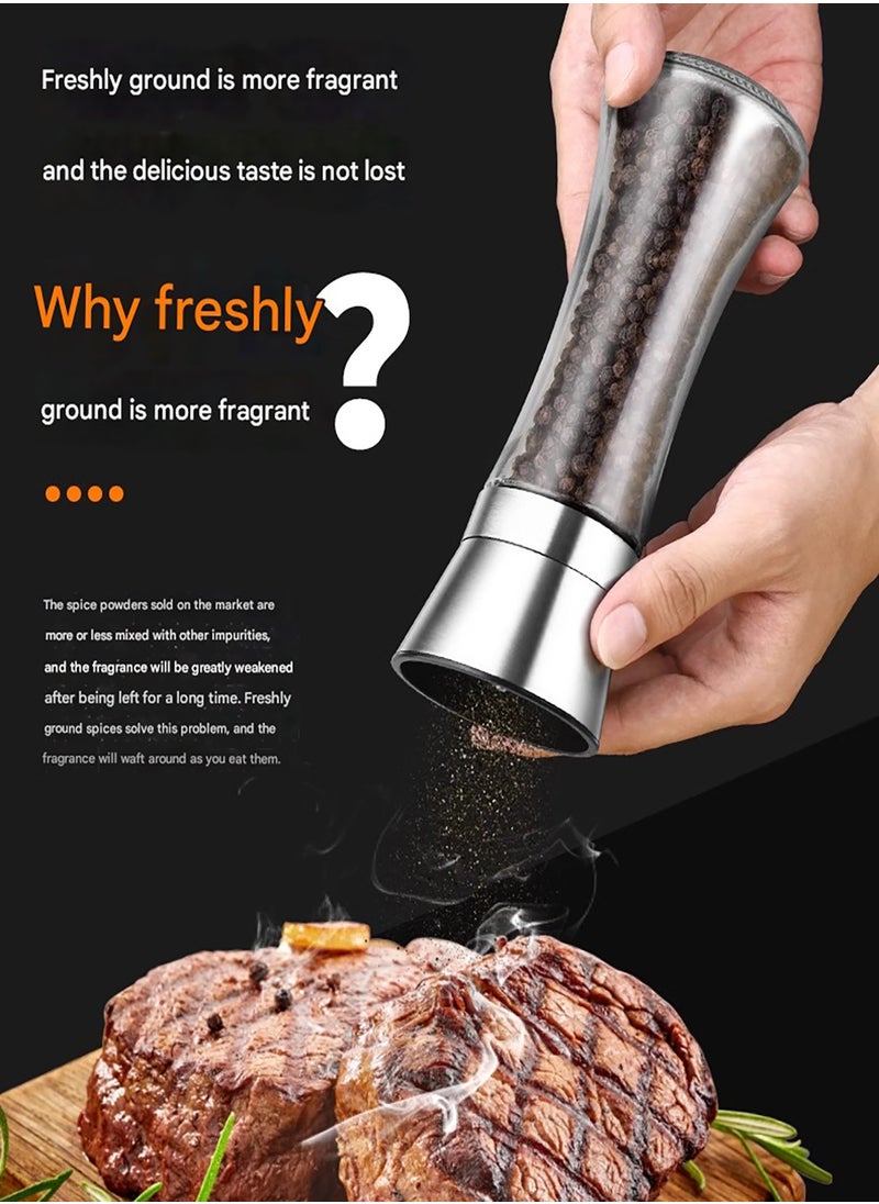 MHD Manual Stainless Steel Pepper Grinder High Style  - Image 2