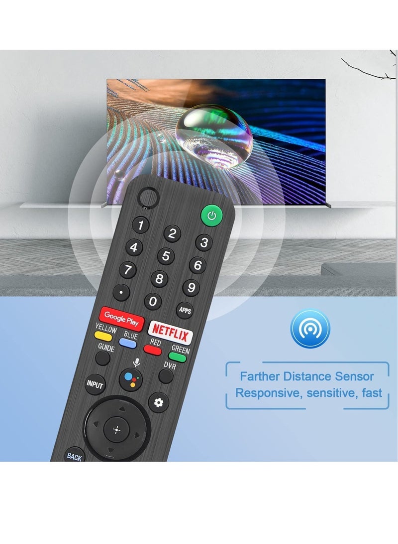 Universal Voice Remote Control for Sony Smart TV Bluetooth Remote, Replacement for Sony LED OLED 4K UHD HDR Android TV, with Google Play, Netflix Button - Image 3