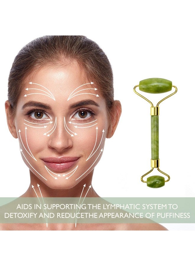 Perfecore Ice Face Mask + Jade Roller Beauty Roller Face Neck Massage Tool Stone Face Roller & Facial Mask Set For Wrinkles Fine Lines & Anti Aging Puffy Eyes Dark Circles & Overall Skin Care - Image 2