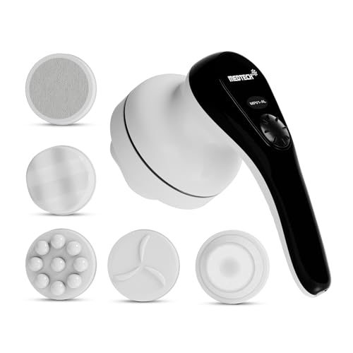 MEDTECH® Manipol Electric Handheld Body Massager, 4 Heads, Adjustable Speed, Corded Deep Tissue Massager for Back, Leg & Foot Relaxation - Image 1