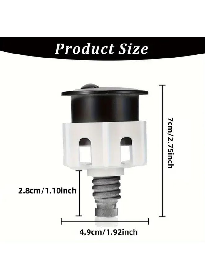 Golden Dual Flush Toilet Button Easy Install Classic Design Durable Plastic Wall Mounted Easy Clean - Image 3