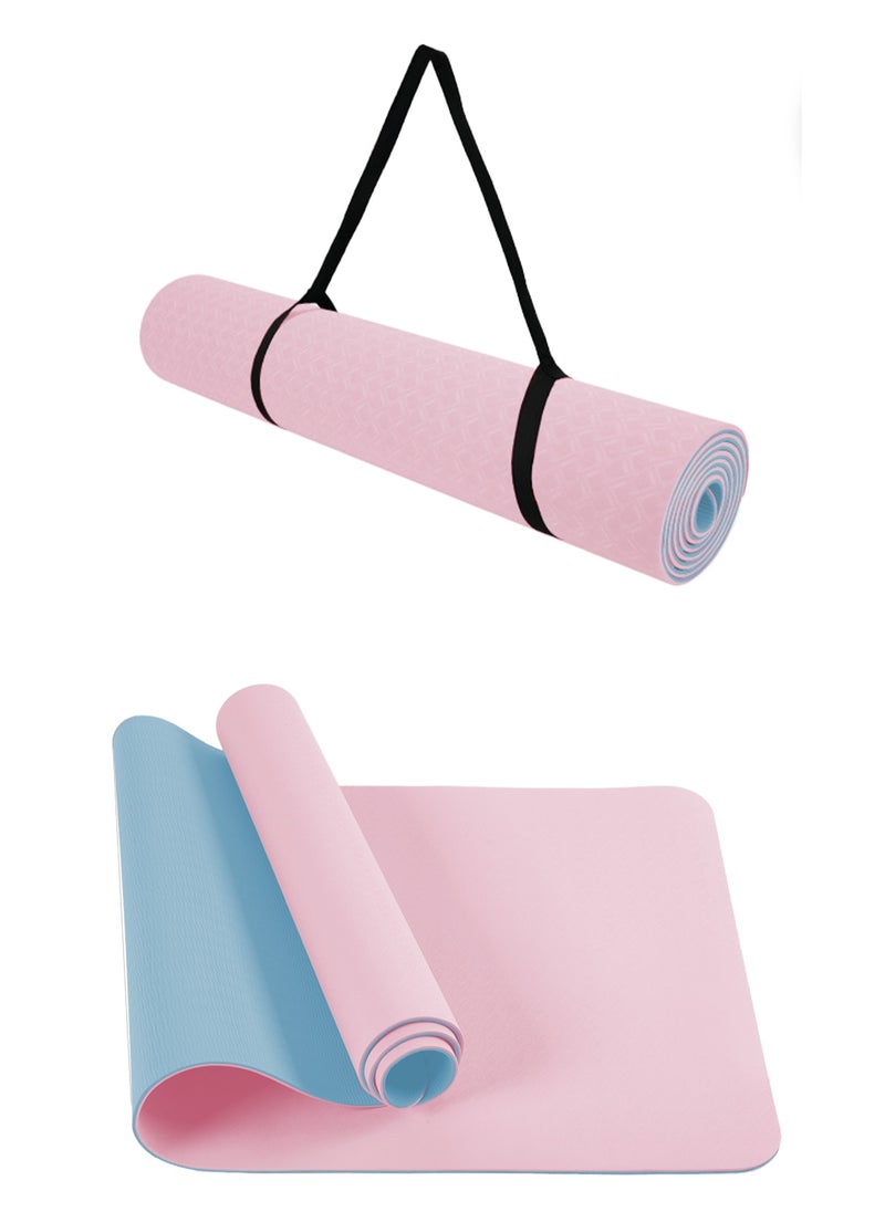 RYMAR Anti-slip mat for Exercise Yoga  Fitness Sport mat with case and carrying straps. Thickness of 8 mm  - Image 5