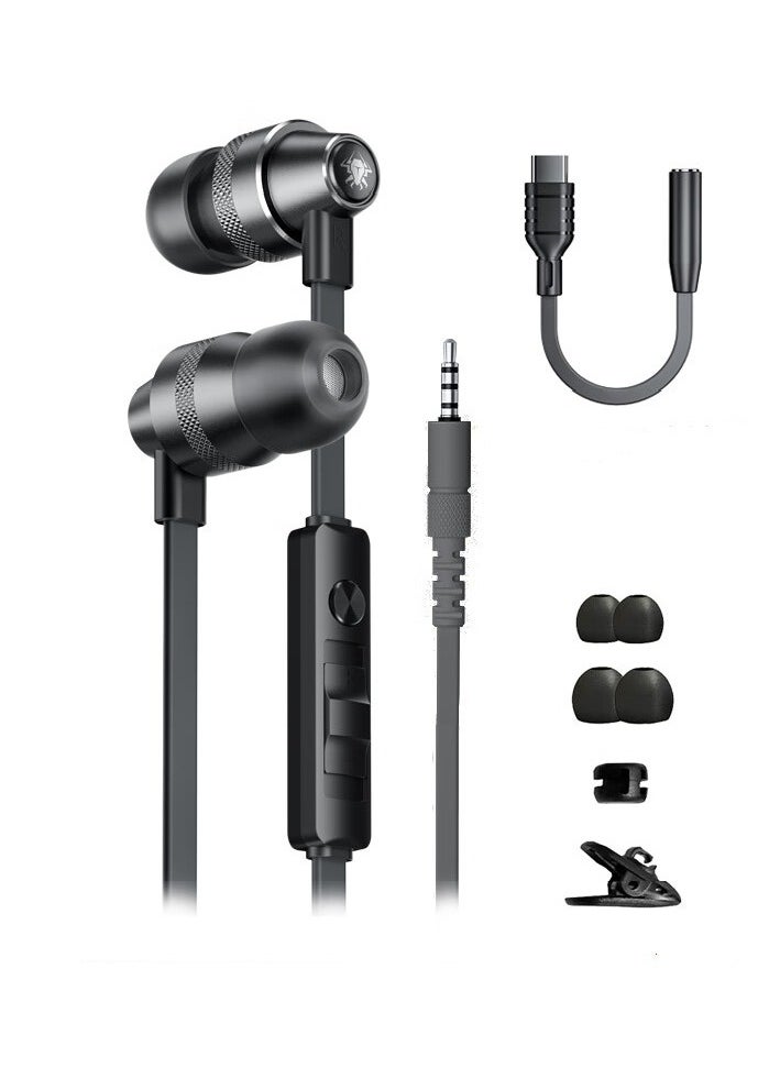 Plextone Plextone G26 Wired 3.5mm Gaming Headset with TYPE-C Adapter, Stereo Gaming Headphone with HD Microphone, Black  - Image 1