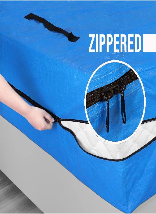 Utopia Home - Utopia Home Mattress Bag for Moving and Storage (Queen) - Heavy Duty Waterproof Tarp Mattress Cover - Mattress Storage Bag with Strong Zipper Closure and 8 Handles - Reusable Mattress Protector - Image 1