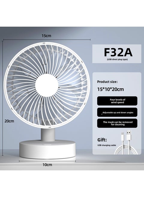 usb fan office small electric fan desktop small electric fan rechargeable small electric fan student small fanF32A(6 inch F0A upgraded version) without battery F32A(6 inch F0A upgraded version) without battery