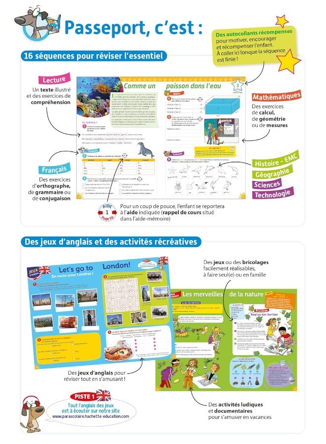 Passeport - Du CM2 à la 6ème 10/11 ans - Cahier de vacances 2024 - Image 3