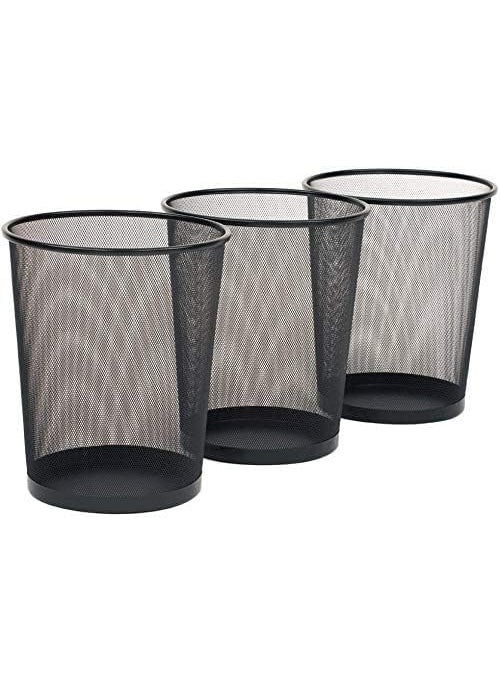 Nixby Nixby Metal Mesh Big Size Dustbin for Living Room Office use Room Small Rooms School Bedroom Kids Set of 3  - Image 1