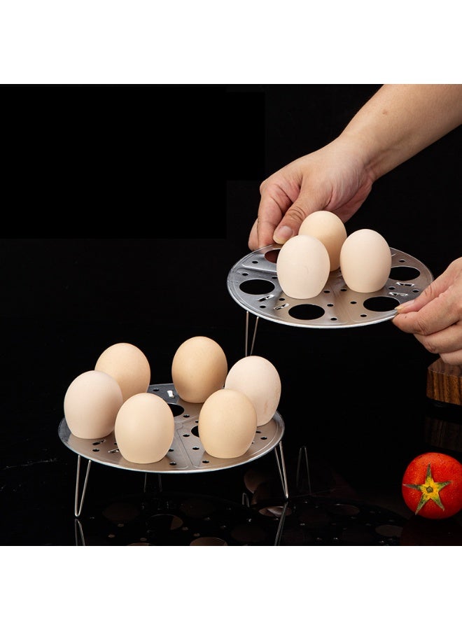 3 pcs Egg Steaming Rack Multi-use Wok Steamer Rack Stainless Steel Steam Holder Stand Even Heat Distribution - Image 3