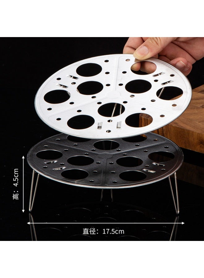 3 pcs Egg Steaming Rack Multi-use Wok Steamer Rack Stainless Steel Steam Holder Stand Even Heat Distribution - Image 2