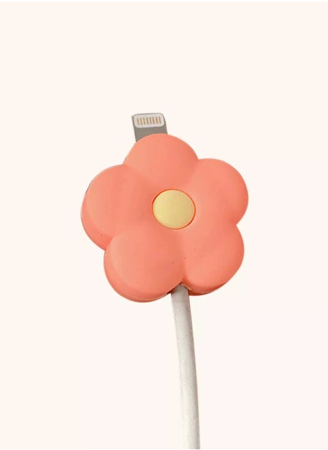 Flower Design Data Cable Protector