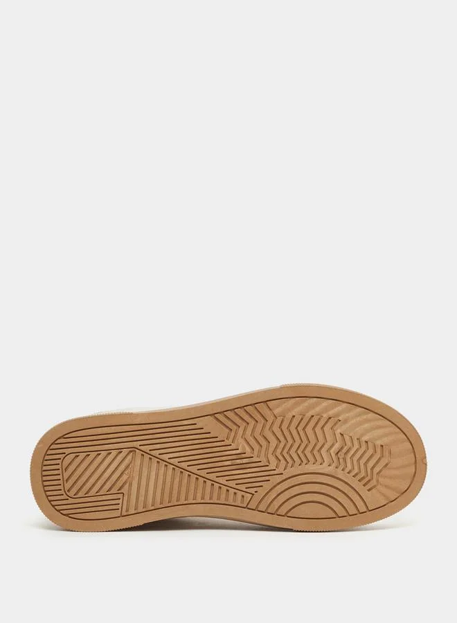 Styli Styli Plain Round Toe Lace-Up Sneakers