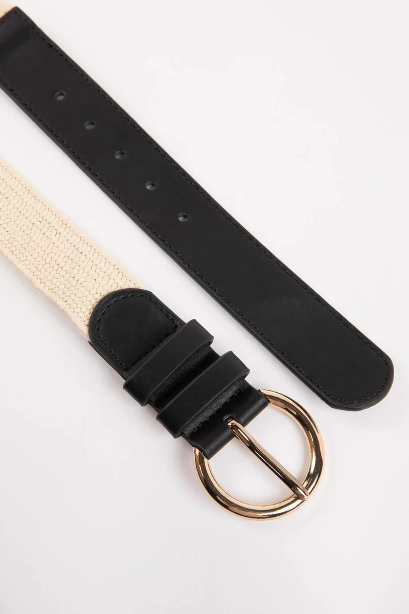 ديفاكتو Woman Straw Braid Belt