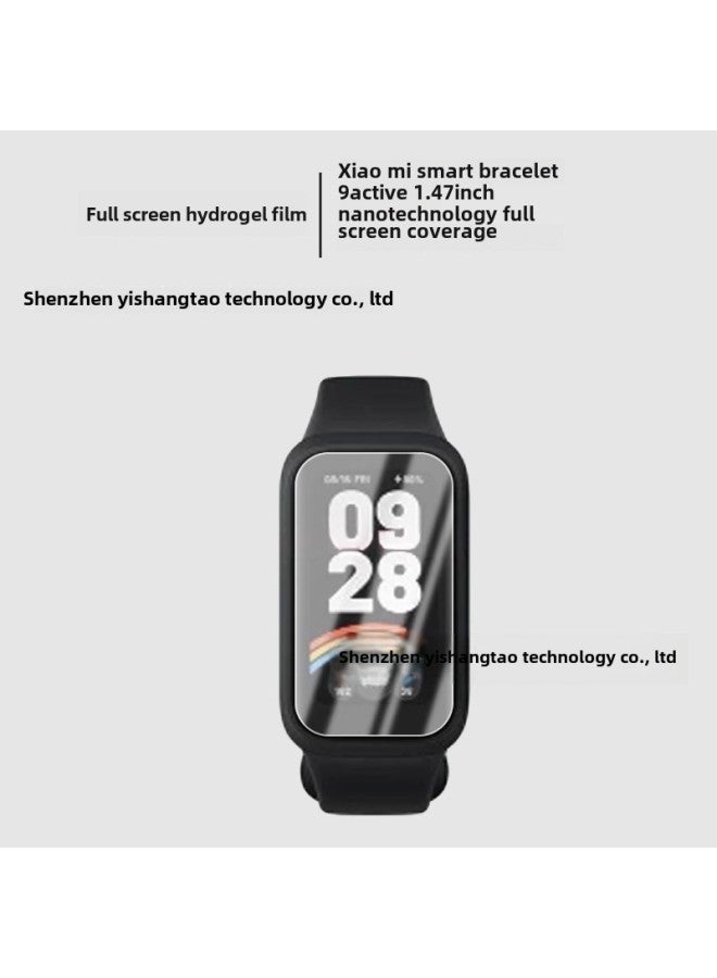 Suitable For Millet Bracelet 9active Tempered Film Composite Material PMMA Curved Surface HD Film Xiaomi Band9-Color:Pmma Curved 3d Film Bare Film-Size:Xiaomi Bracelet 9active