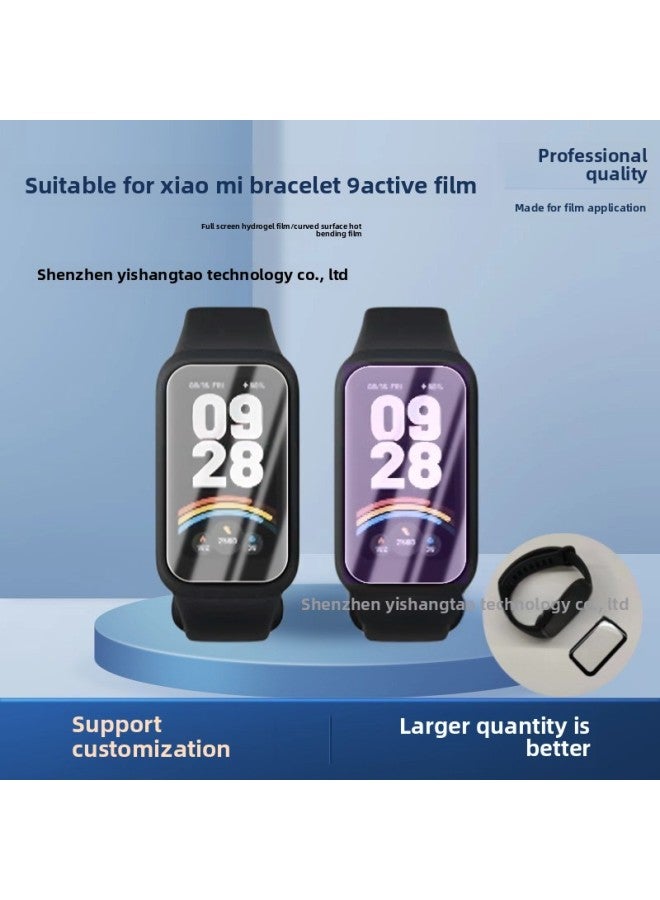 Suitable For Millet Bracelet 9active Tempered Film Composite Material PMMA Curved Surface HD Film Xiaomi Band9-Color:Pmma Curved 3d Film Bare Film-Size:Xiaomi Bracelet 9active