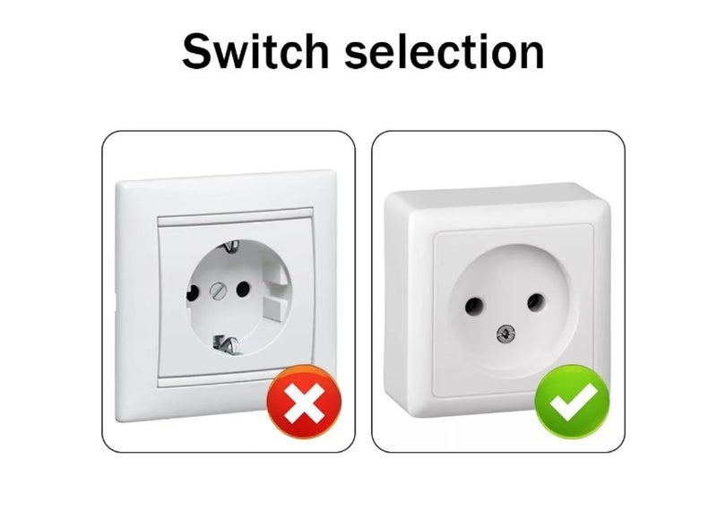 V2H Transparent Plastic Baby Proofing Outlet Covers, European Wall Round Hole Socket Plug Cover Baby Safety Protector(Set of 5) - Image 5