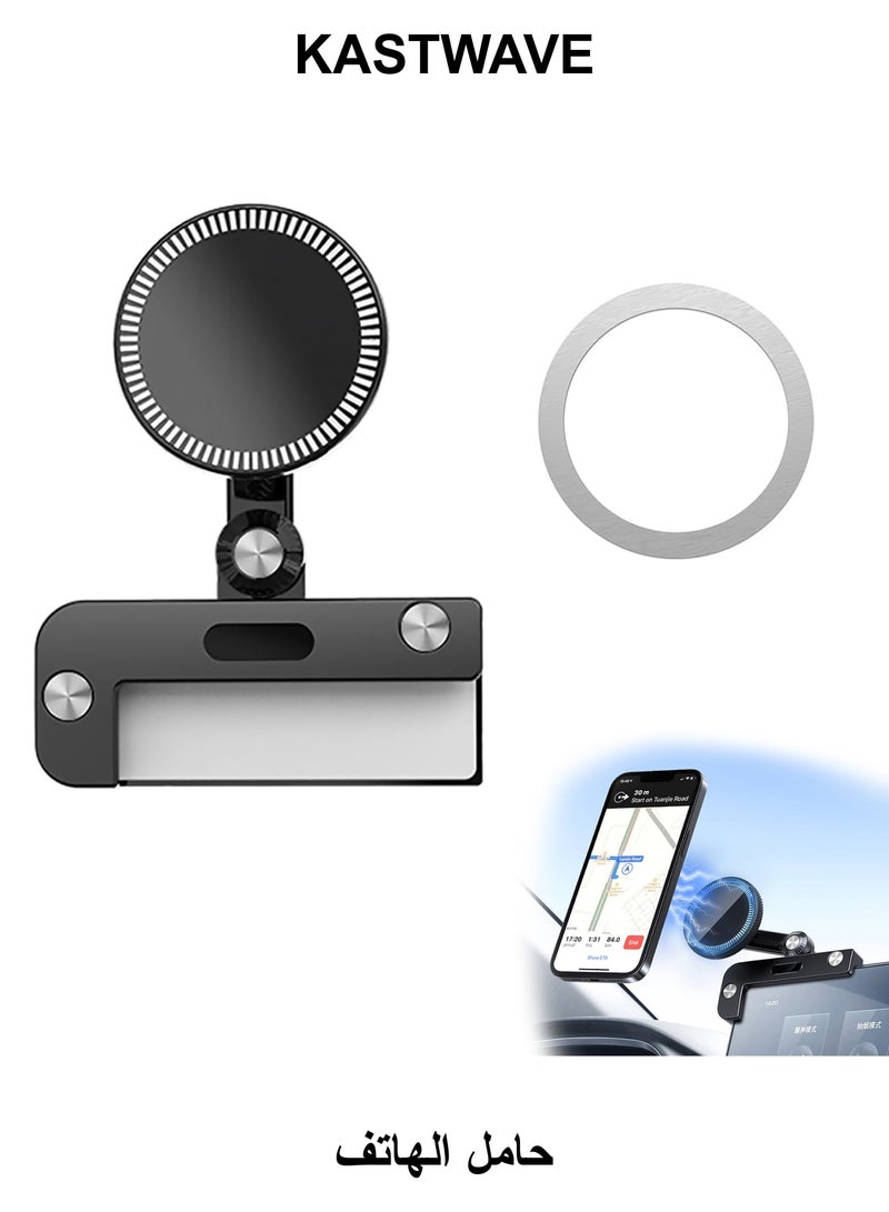 KASTWAVE Phone Holder for Tesla Model 3/Y/X/S, Magnetic Phone Mount for MagSafe and All Phone, Strongest Magnet Power Phone Mount Compatible with iPhone 15 14 13 Plus Pro Max and More - Image 1