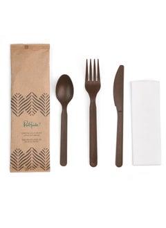 Disposable Eco-Friendly Cutlery Set | Biodegradable | Compostable | Elegant Design | Locally Made | 50 PCS