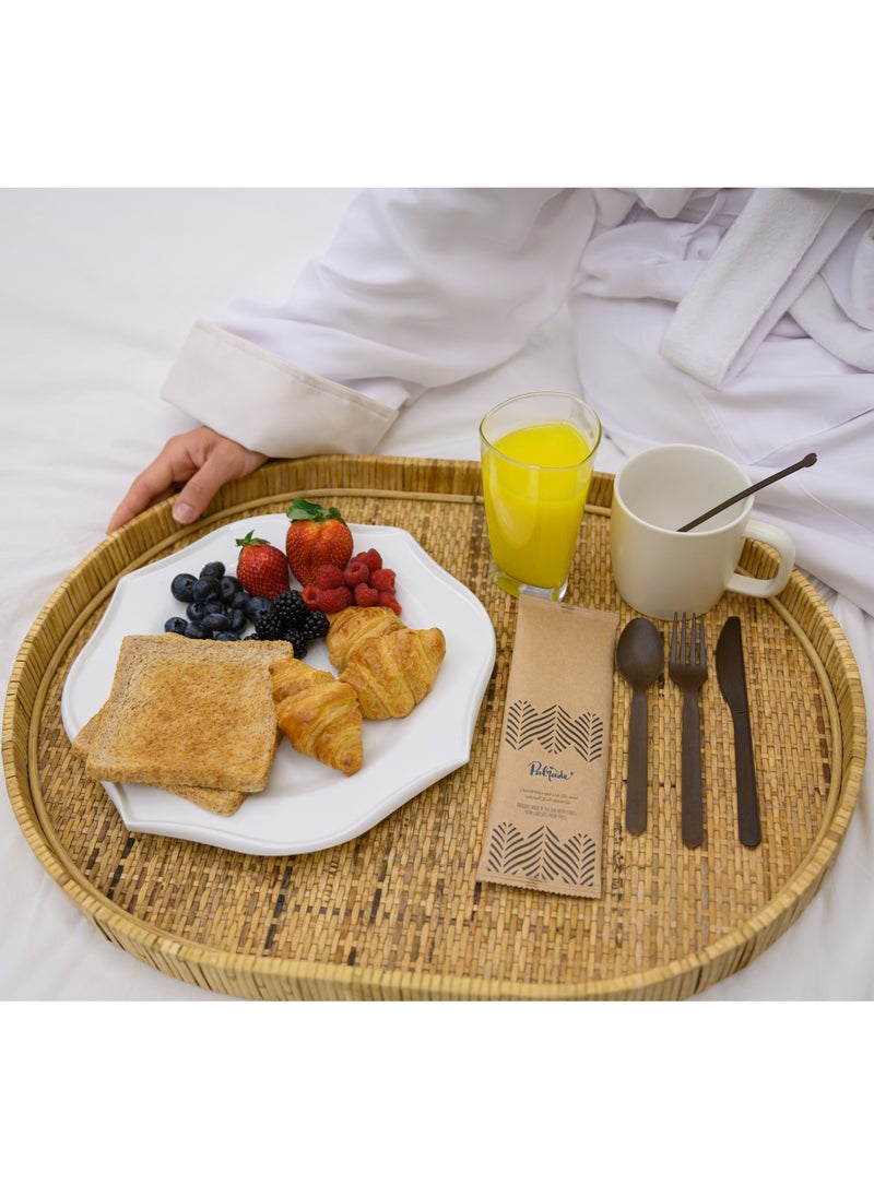 Palmade - Disposable Eco-Friendly Cutlery Set | Biodegradable | Compostable | Elegant Design | Locally Made | 50 PCS - Image 1