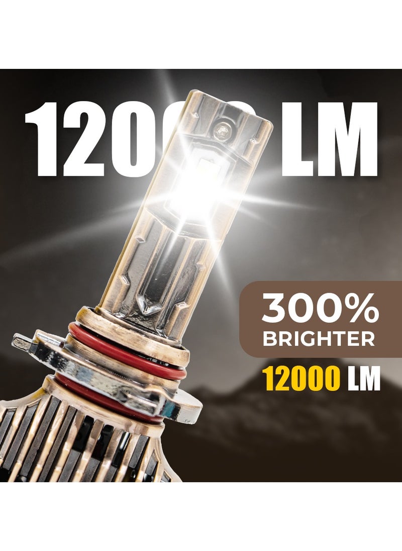 توبيز - مجموعة مصابيح LED أصلية تم اختبارها من توبي LX60-9005 بقدرة 120 وات/زوج، زوج 12000 لومن، لون مشرق مع درجة حرارة (6500 كلفن) - Image 1