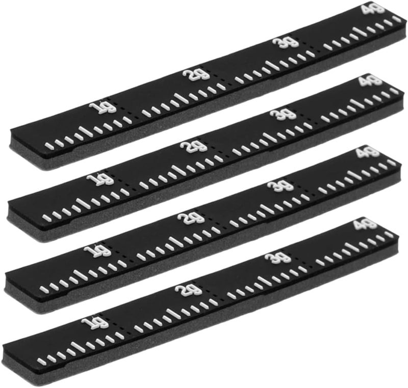 POPETPOP 4pcs Tennis Racket Weight Strips Self-Adhesive Silicone for Enhanced Stability and Training Sessions Tennis Racket Accessory for - Image 1