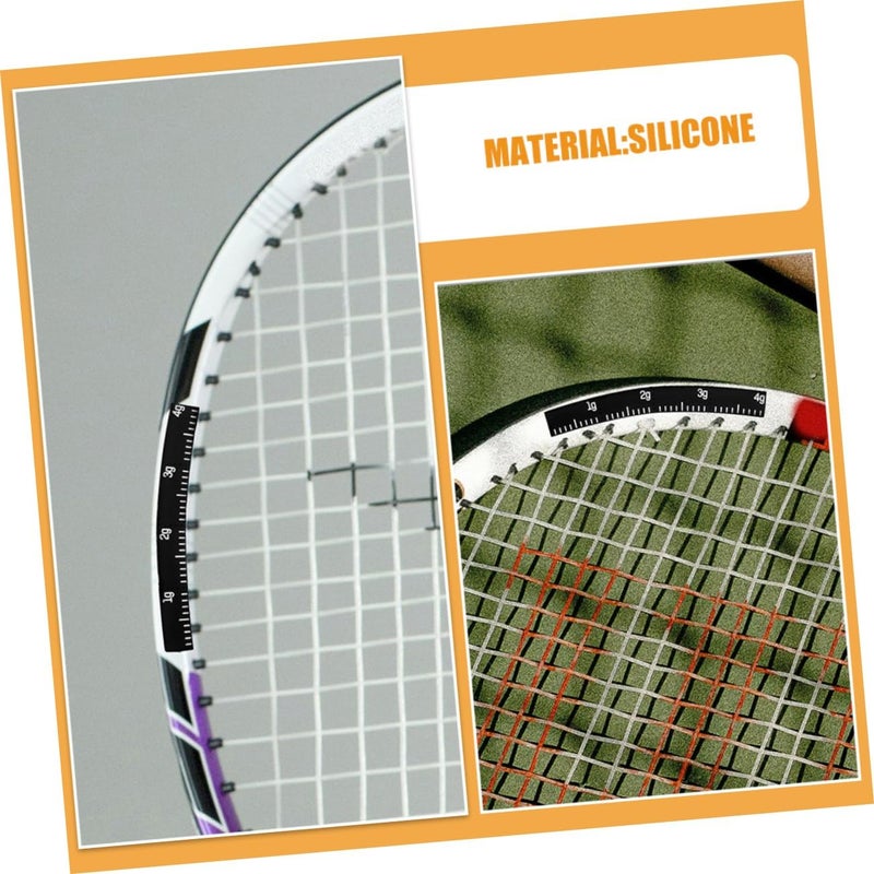 POPETPOP 4pcs Tennis Racket Weight Strips Self-Adhesive Silicone for Enhanced Stability and Training Sessions Tennis Racket Accessory for - Image 3