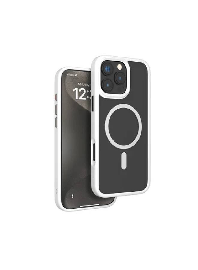 ليفيلو غطاء ماج سيف سولو من ليفيلو غير لامع لهاتف آيفون 16 برو ماكس - أبيض - Image 1