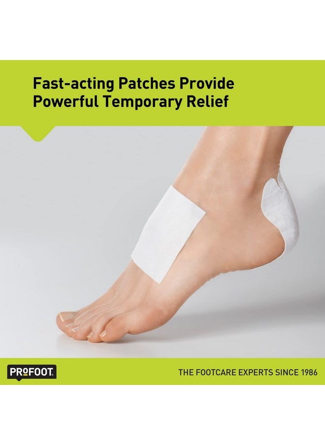 ProFoot - PROFOOT Pain Relief Patches for Foot & Heel Pain, Cooling Camphor & Menthol, Up to 8 Hours Relief from Sprains, Strains & Bruises, 2 Shapes Designed to Fit Feet, 6 Count - Image 1