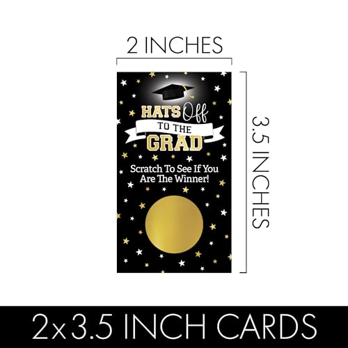 DISTINCTIVS Scratch Off Graduation Party Game, Graduation Games for Parties 2025, 30 Cards - Image 4