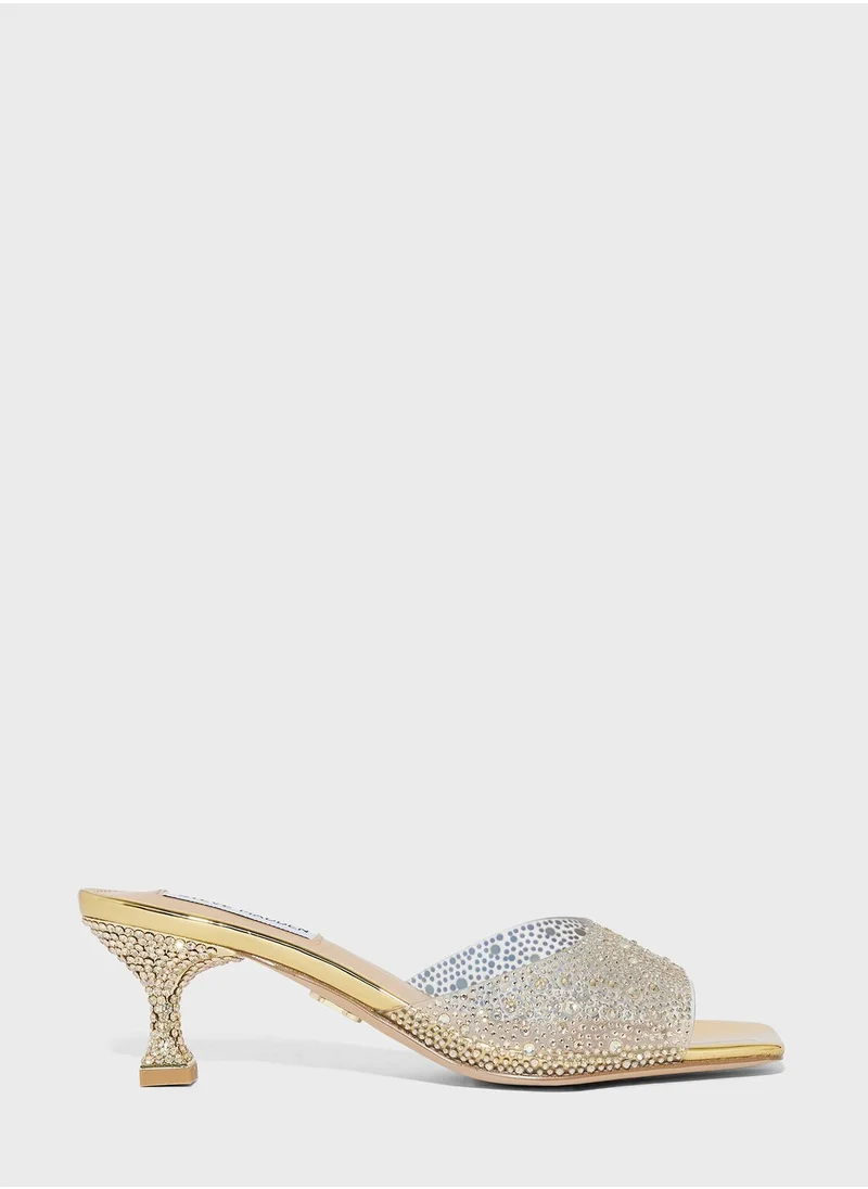 STEVE MADDEN Single Strap Mid Heel Sandals